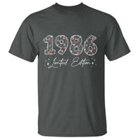 40th Birthday T Shirt Floral 1986 40 Year Old Birthday Gifts For Women
