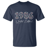 40th Birthday T Shirt Floral 1986 40 Year Old Birthday Gifts For Women