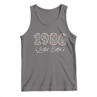 40th Birthday Tank Top Floral 1986 40 Year Old Birthday Gifts For Women