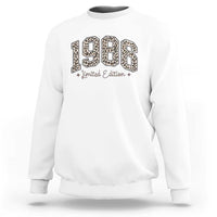 1986 Retro Birthday Sweatshirt 40 Year Old Leopard 40th Birthday Gifts For Women