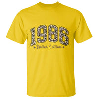 1986 Retro Birthday T Shirt 40 Year Old Leopard 40th Birthday Gifts For Women