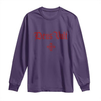 Catholic Knights Templar Cross Long Sleeve Shirt Crusader Deus Vult