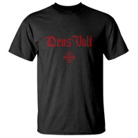 Catholic Knights Templar Cross T Shirt Crusader Deus Vult