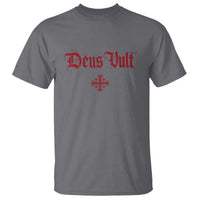 Catholic Knights Templar Cross T Shirt Crusader Deus Vult