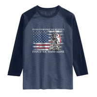 Catholic Knight Templar Raglan Shirt American Flag Crusader Cross