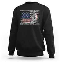 Catholic Knight Templar Sweatshirt American Flag Crusader Cross