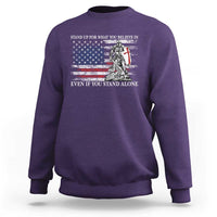 Catholic Knight Templar Sweatshirt American Flag Crusader Cross
