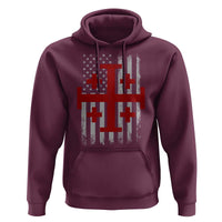 Catholic Crusader Cross Hoodie Knight Templar Patriotic American Flag