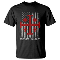 Catholic Knight Templar Crusader Cross T Shirt Knight Templar Patriotic American Flag