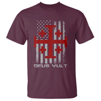 Catholic Knight Templar Crusader Cross T Shirt Knight Templar Patriotic American Flag