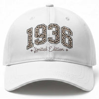 1936 Retro Birthday Baseball Cap 90 Year Old Leopard 90th Birthday Gifts For Women