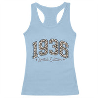 1936 Retro Birthday Racerback Tank Top 90 Year Old Leopard 90th Birthday Gifts For Women