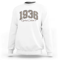 1936 Retro Birthday Sweatshirt 90 Year Old Leopard 90th Birthday Gifts For Women