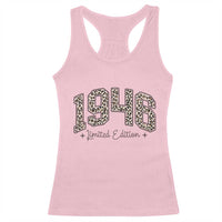 1946 Retro Birthday Racerback Tank Top 80 Year Old Leopard 80th Birthday Gifts For Women