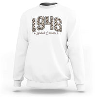 1946 Retro Birthday Sweatshirt 80 Year Old Leopard 80th Birthday Gifts For Women