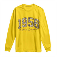 1956 Retro Birthday Long Sleeve Shirt 70 Year Old Leopard 70th Birthday Gifts For Women
