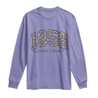 1956 Retro Birthday Long Sleeve Shirt 70 Year Old Leopard 70th Birthday Gifts For Women
