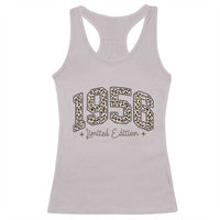 1956 Retro Birthday Racerback Tank Top 70 Year Old Leopard 70th Birthday Gifts For Women