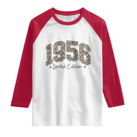 1956 Retro Birthday Raglan Shirt 70 Year Old Leopard 70th Birthday Gifts For Women