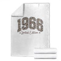1966 Retro Birthday Throw Blanket 60 Year Old Leopard 60th Birthday Gifts For Women