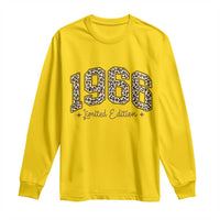1966 Retro Birthday Long Sleeve Shirt 60 Year Old Leopard 60th Birthday Gifts For Women