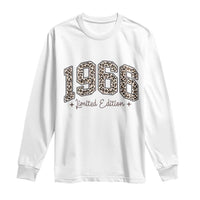 1966 Retro Birthday Long Sleeve Shirt 60 Year Old Leopard 60th Birthday Gifts For Women