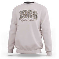 1966 Retro Birthday Sweatshirt 60 Year Old Leopard 60th Birthday Gifts For Women