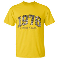 1976 Retro Birthday T Shirt 50 Year Old Leopard 50th Birthday Gifts For Women