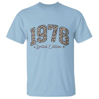 1976 Retro Birthday T Shirt 50 Year Old Leopard 50th Birthday Gifts For Women