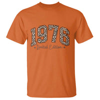 1976 Retro Birthday T Shirt 50 Year Old Leopard 50th Birthday Gifts For Women