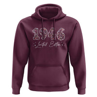 80th Birthday Hoodie Floral 1946 80 Year Old Birthday Gifts For Women