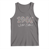 80th Birthday Tank Top Floral 1946 80 Year Old Birthday Gifts For Women
