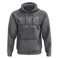 70th Birthday Hoodie Floral 1956 70 Year Old Birthday Gifts For Women