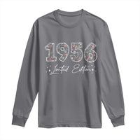 70th Birthday Long Sleeve Shirt Floral 1956 70 Year Old Birthday Gifts For Women