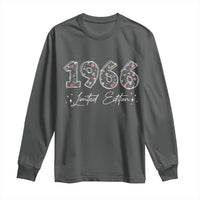 60th Birthday Long Sleeve Shirt Floral 1966 60 Year Old Birthday Gifts For Women