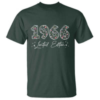 60th Birthday T Shirt Floral 1966 60 Year Old Birthday Gifts For Women