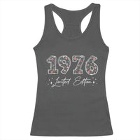 50th Birthday Racerback Tank Top Floral 1976 50 Year Old Birthday Gifts For Women
