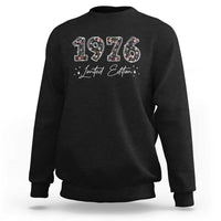 50th Birthday Sweatshirt Floral 1976 50 Year Old Birthday Gifts For Women