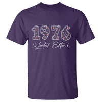 50th Birthday T Shirt Floral 1976 50 Year Old Birthday Gifts For Women