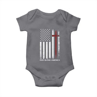 God Bless America Baby Onesie America Pride USA US Flag Patriotic 4th of July - Wonder Print Shop