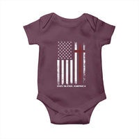 God Bless America Baby Onesie America Pride USA US Flag Patriotic 4th of July - Wonder Print Shop