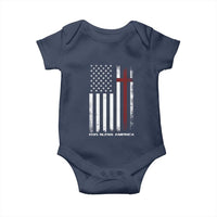 God Bless America Baby Onesie America Pride USA US Flag Patriotic 4th of July - Wonder Print Shop