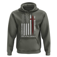 God Bless America Hoodie America Pride USA US Flag Patriotic 4th of July - Wonder Print Shop