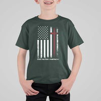 God Bless America T Shirt For Kid America Pride USA US Flag Patriotic 4th of July - Wonder Print Shop