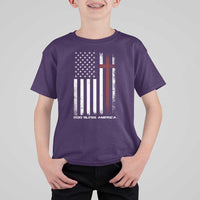 God Bless America T Shirt For Kid America Pride USA US Flag Patriotic 4th of July - Wonder Print Shop
