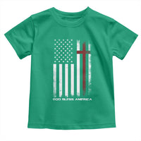 God Bless America Toddler T Shirt America Pride USA US Flag Patriotic 4th of July - Wonder Print Shop
