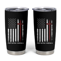 God Bless America Tumbler Cup America Pride USA US Flag Patriotic 4th of July - Wonder Print Shop