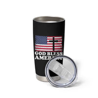 God Bless America Tumbler Cup Cross USA Flag Patriotic 4th of July Christian - Wonder Print Shop
