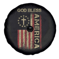 God Bless America Spare Tire Cover American Flag 4th Of July Patriotic Christian - Wonder Print Shop