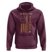 God Bless America Hoodie American Flag 4th Of July Patriotic Christian - Wonder Print Shop